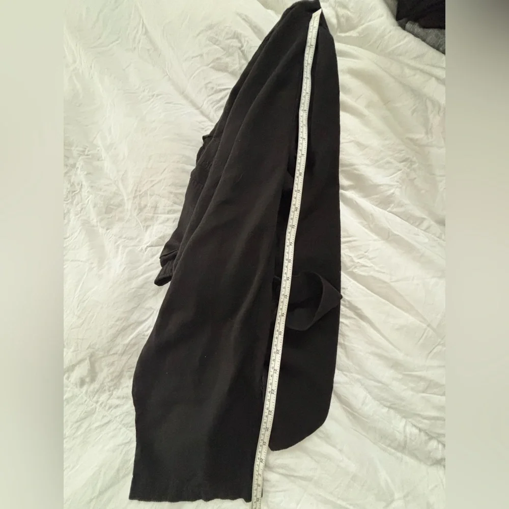 Women’s Black Linen Coveralls – Size XL, Front Pockets & Side Buttons - Picture 4 of 4